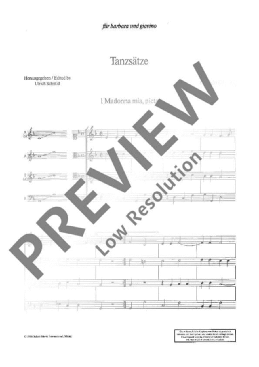 Dance Movements in four parts 4-Part scores gallery preview page 4