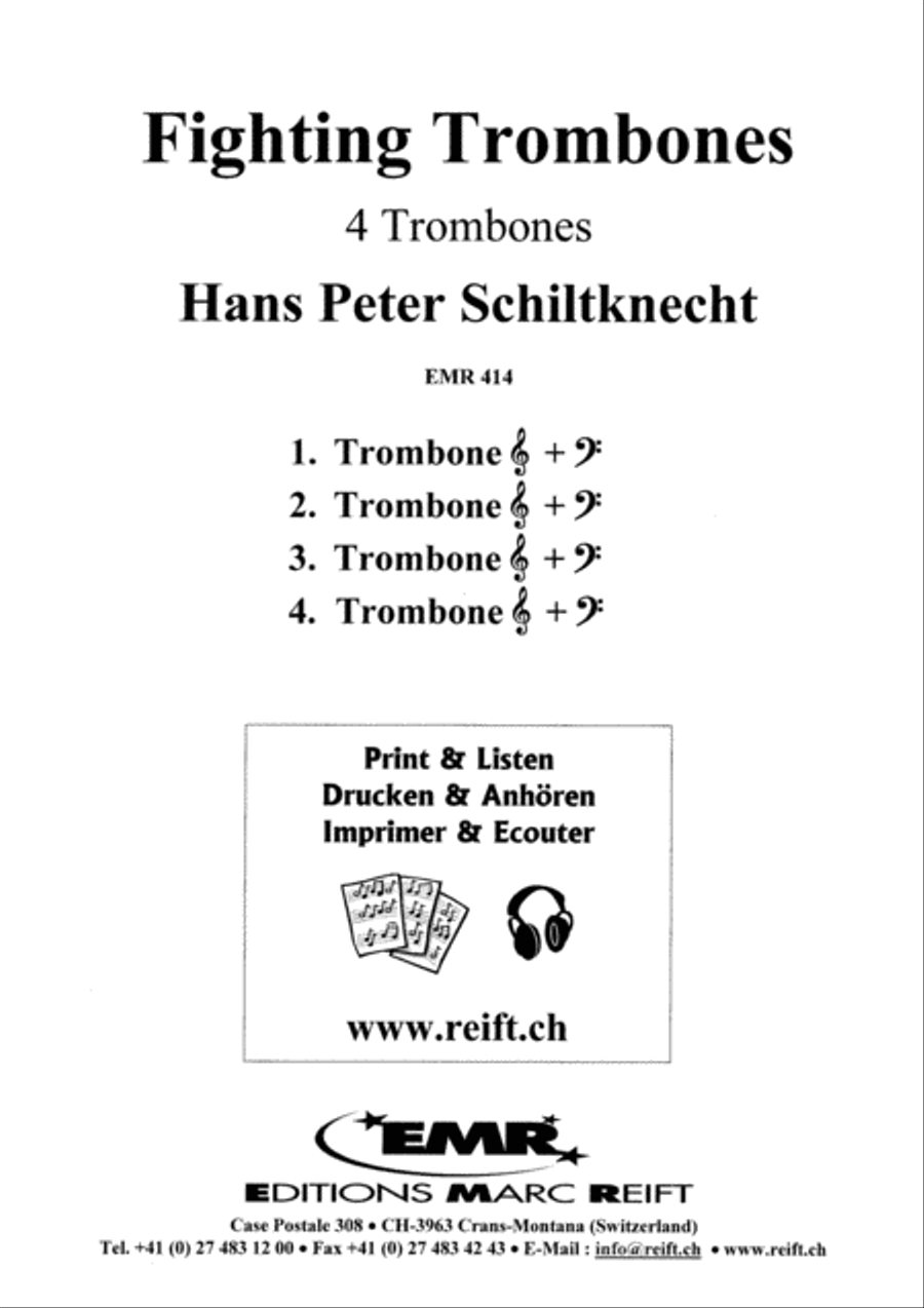 Fighting Trombones Trombone Quartet scores gallery preview page 2
