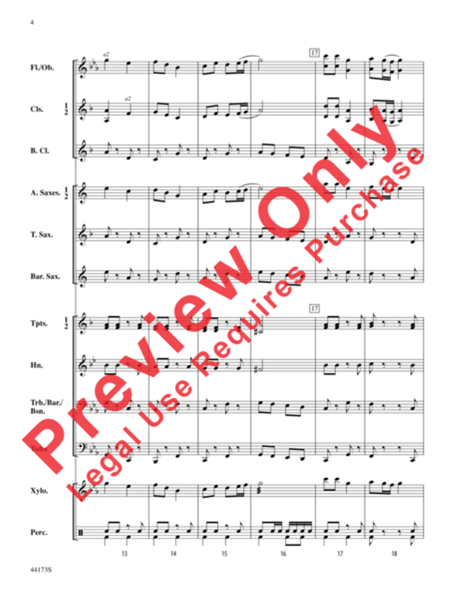 Cape Breton March Cape Breton March Concert Band scores gallery preview page 17