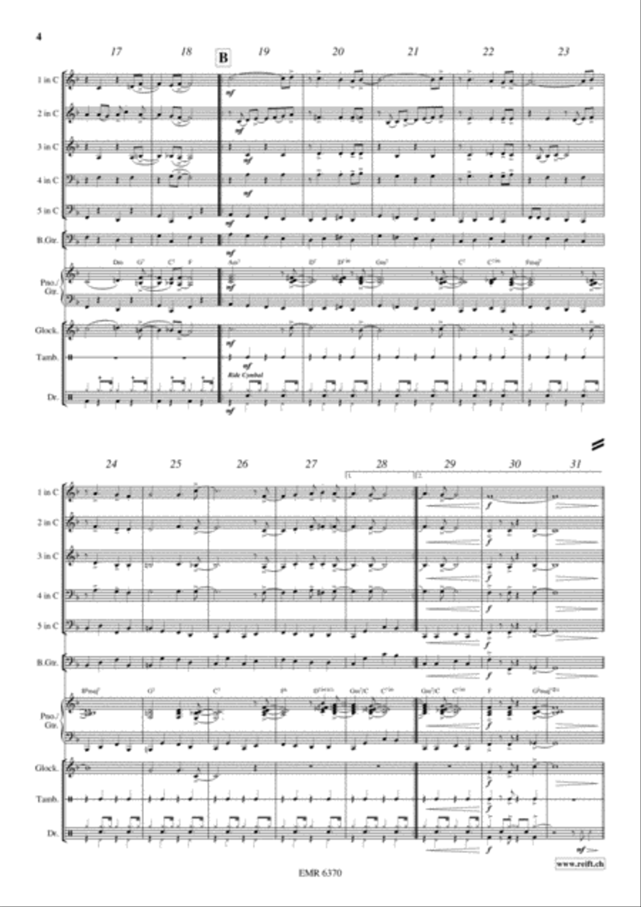 Christmas Glory Brass Band scores gallery preview page 5