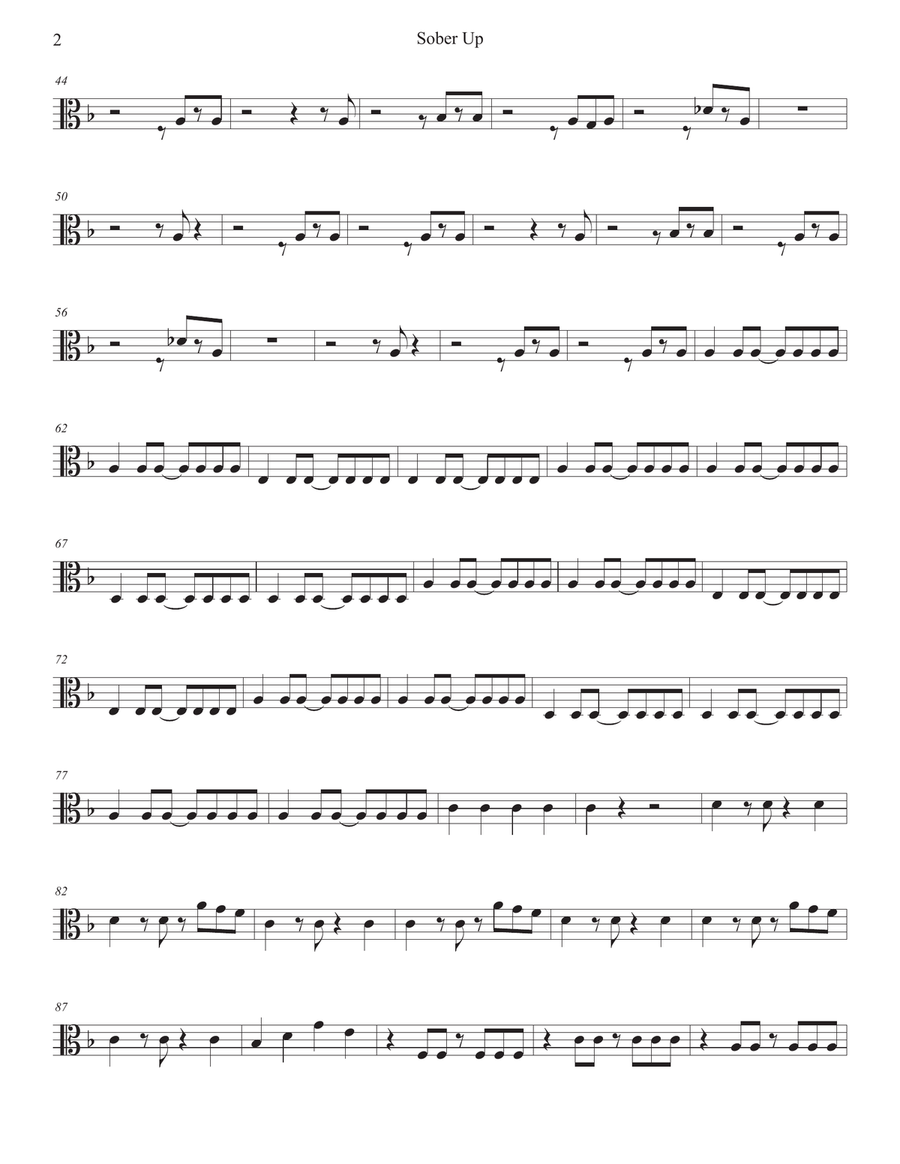 Sober Up Sober Up String Trio scores gallery preview page 6