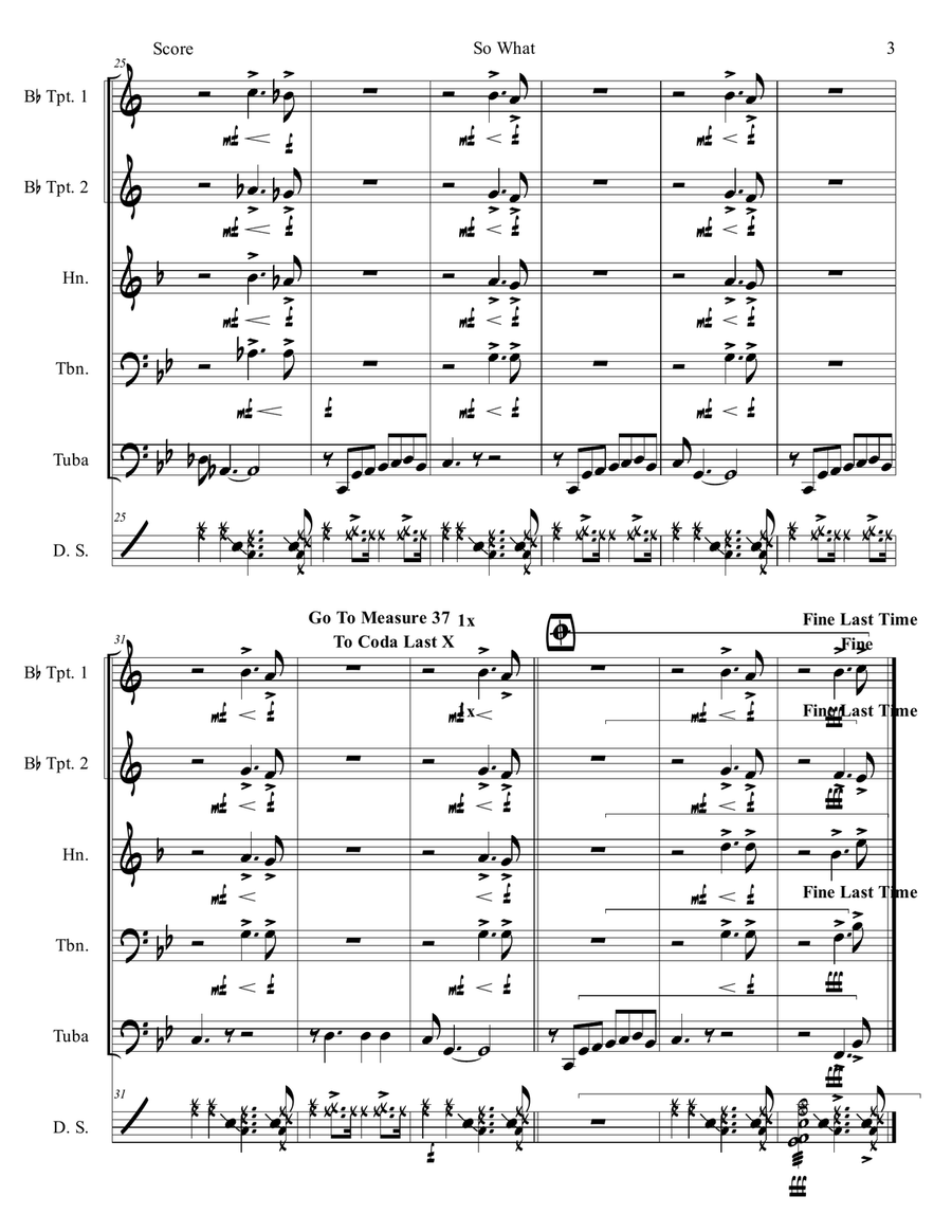 So What Brass Ensemble scores gallery preview page 4