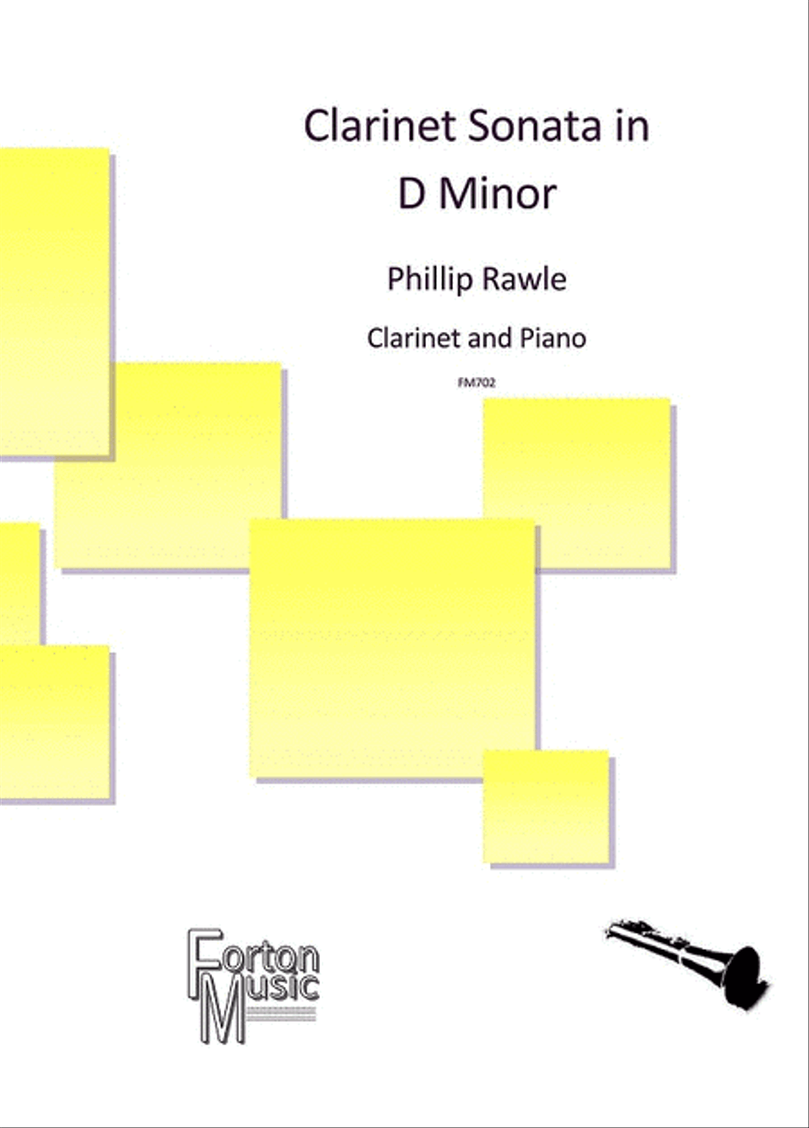 Clarinet Sonata in D Minor Clarinet Solo scores gallery preview page 1