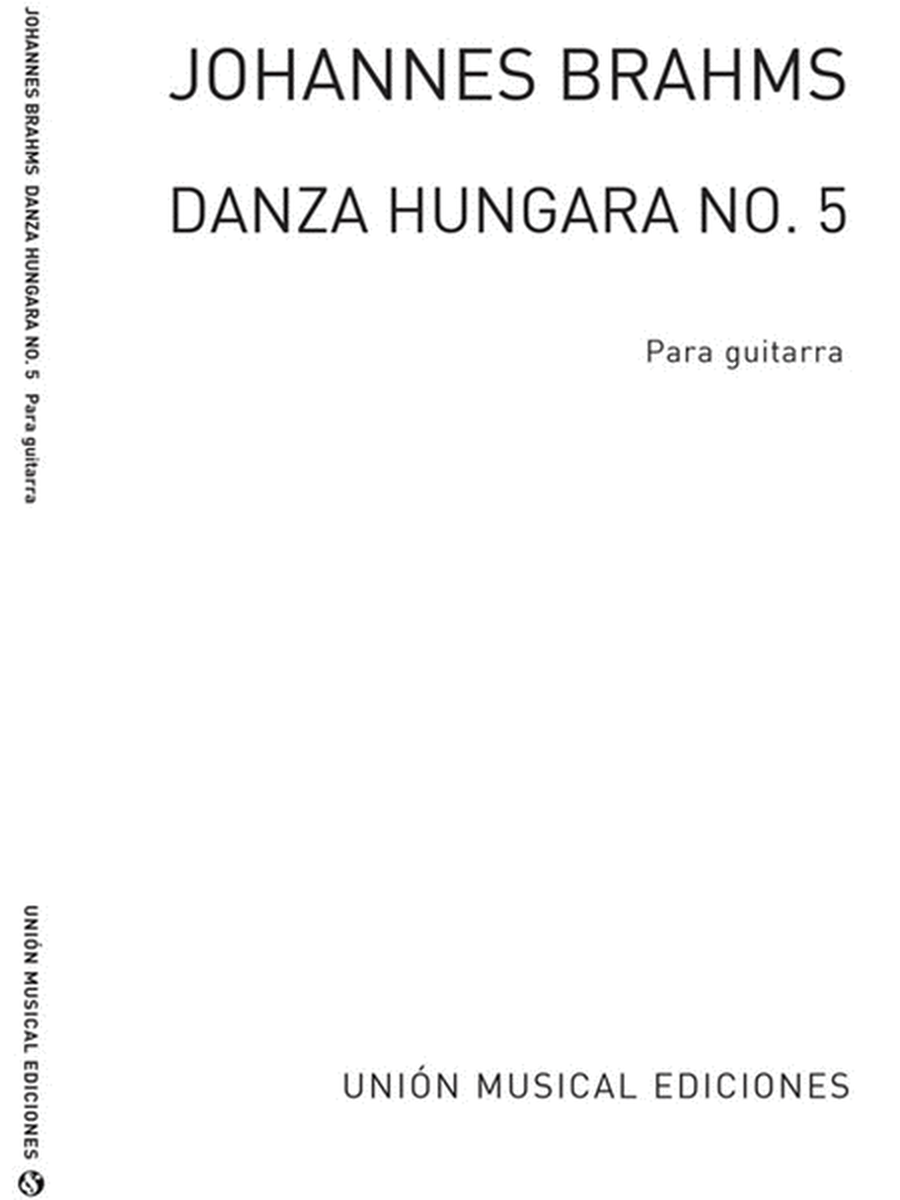 Brahms Hungarian Dance No.5 Guitar Arr.Vela