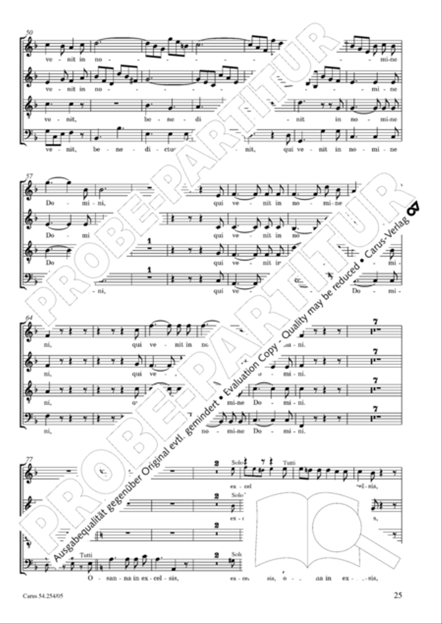 Missa Sancti Hieronymi 4-Part scores gallery preview page 26