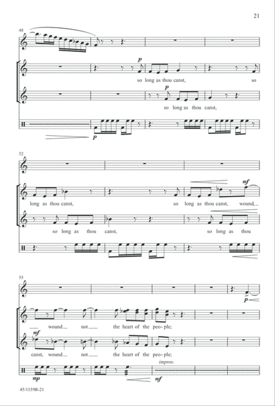 The Day of Hope - Choral/Full Score SSAA scores gallery preview page 21