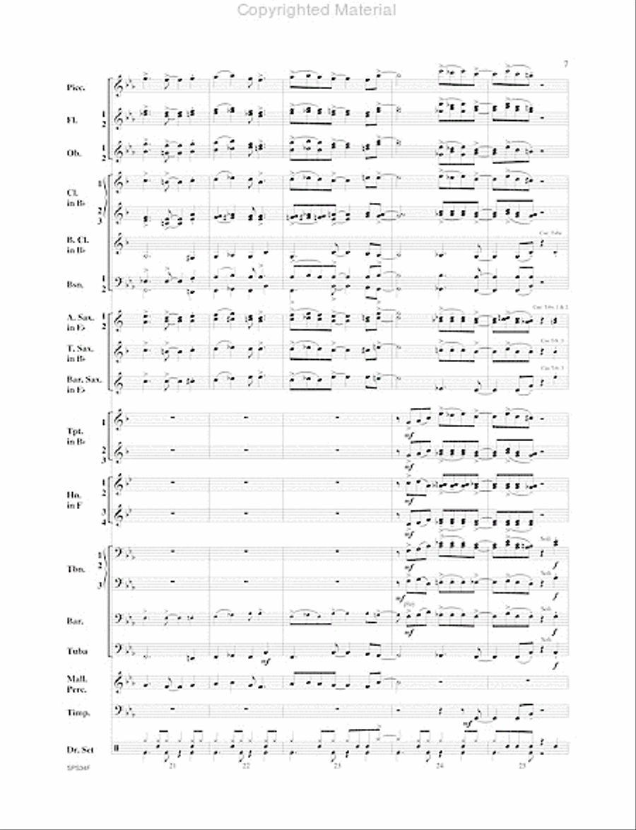 Chicago (That Toddlin' Town) Concert Band scores gallery preview page 8