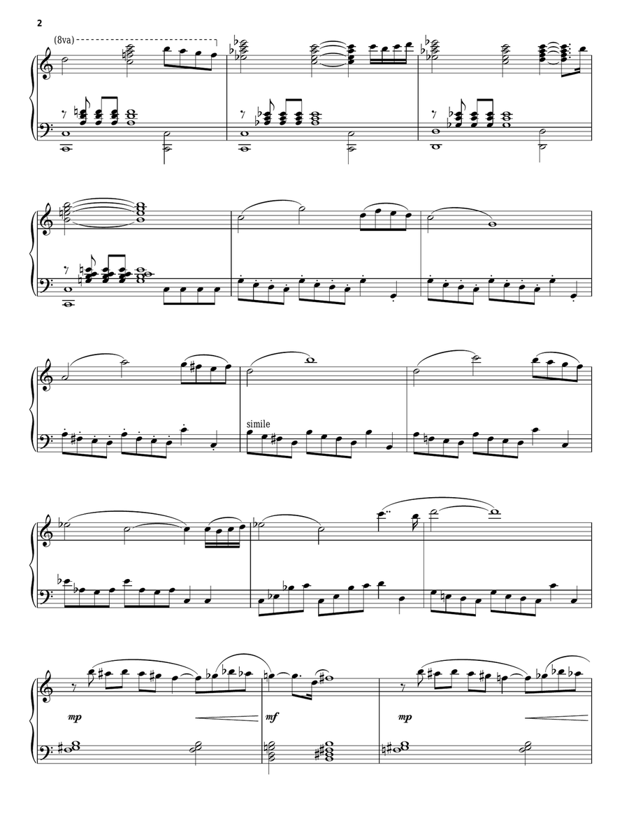 Theme from E.T. (The Extra-Terrestrial) Piano Solo scores gallery preview page 2