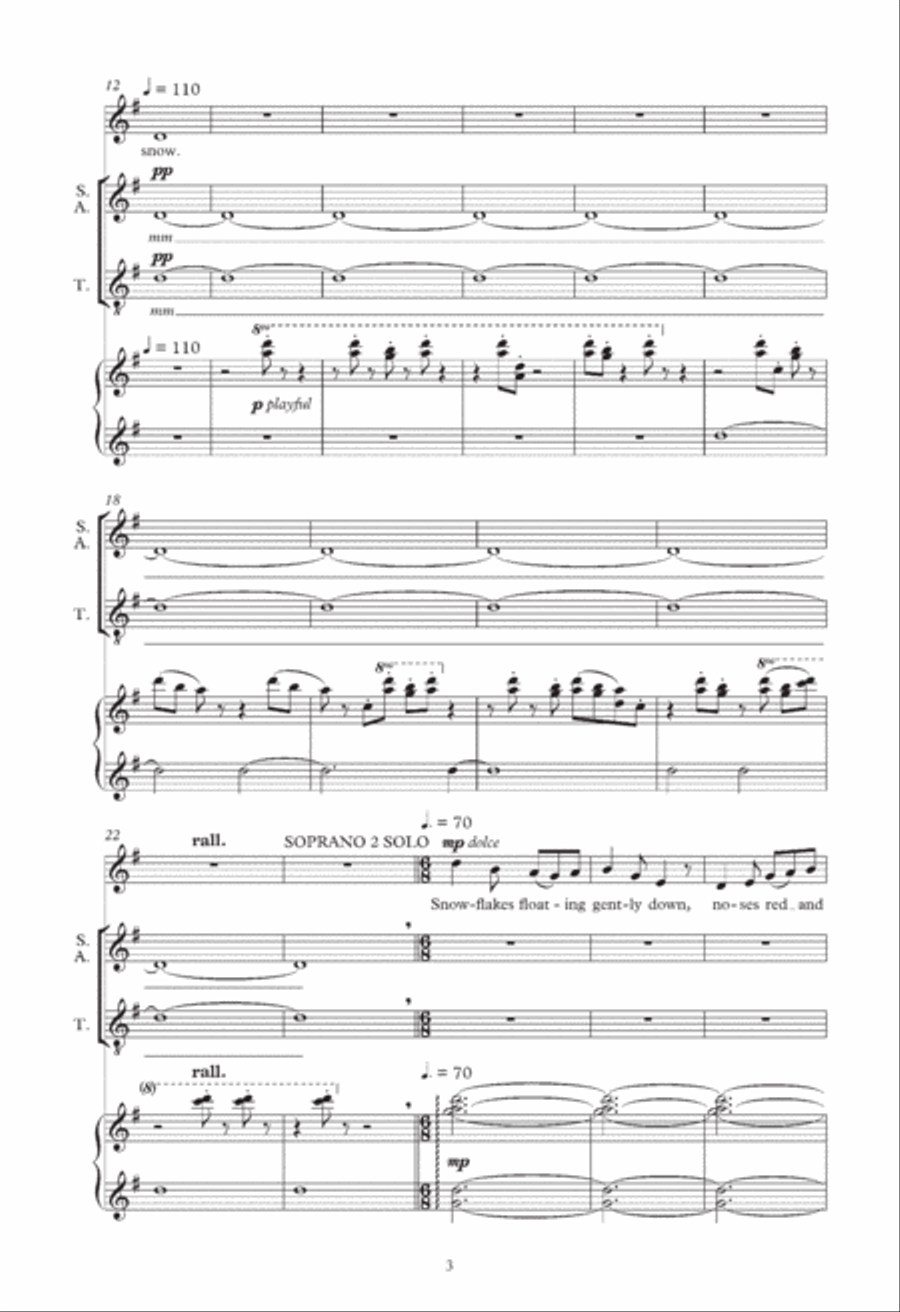 In The Snow In The Snow 4-Part scores gallery preview page 3