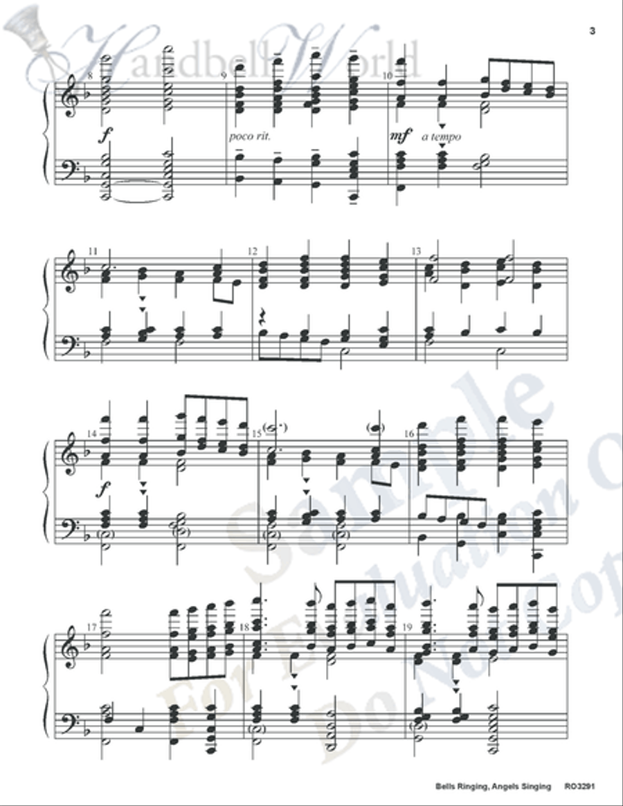 Bells Ringing Angels Singing 5-Octaves scores gallery preview page 6