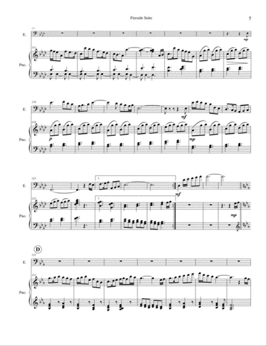 Fireside Suite Fireside Suite Euphonium scores gallery preview page 5