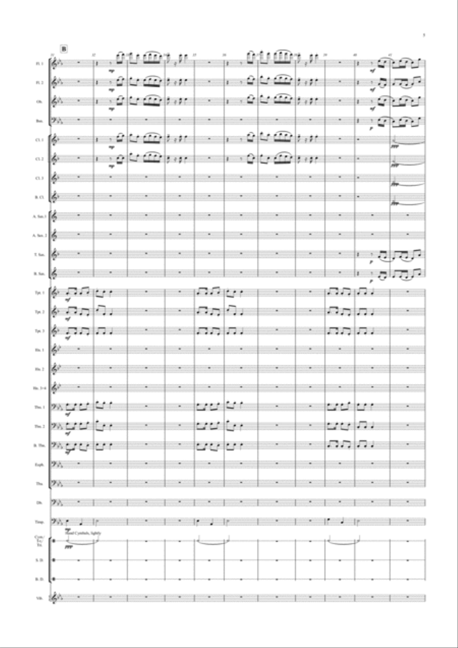 Boat Symphony (Concert Band) - Score Concert Band scores gallery preview page 6
