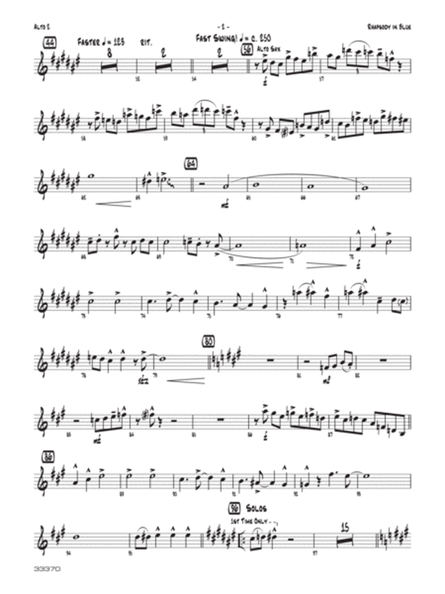 Rhapsody in Blue: 2nd E-flat Alto Saxophone