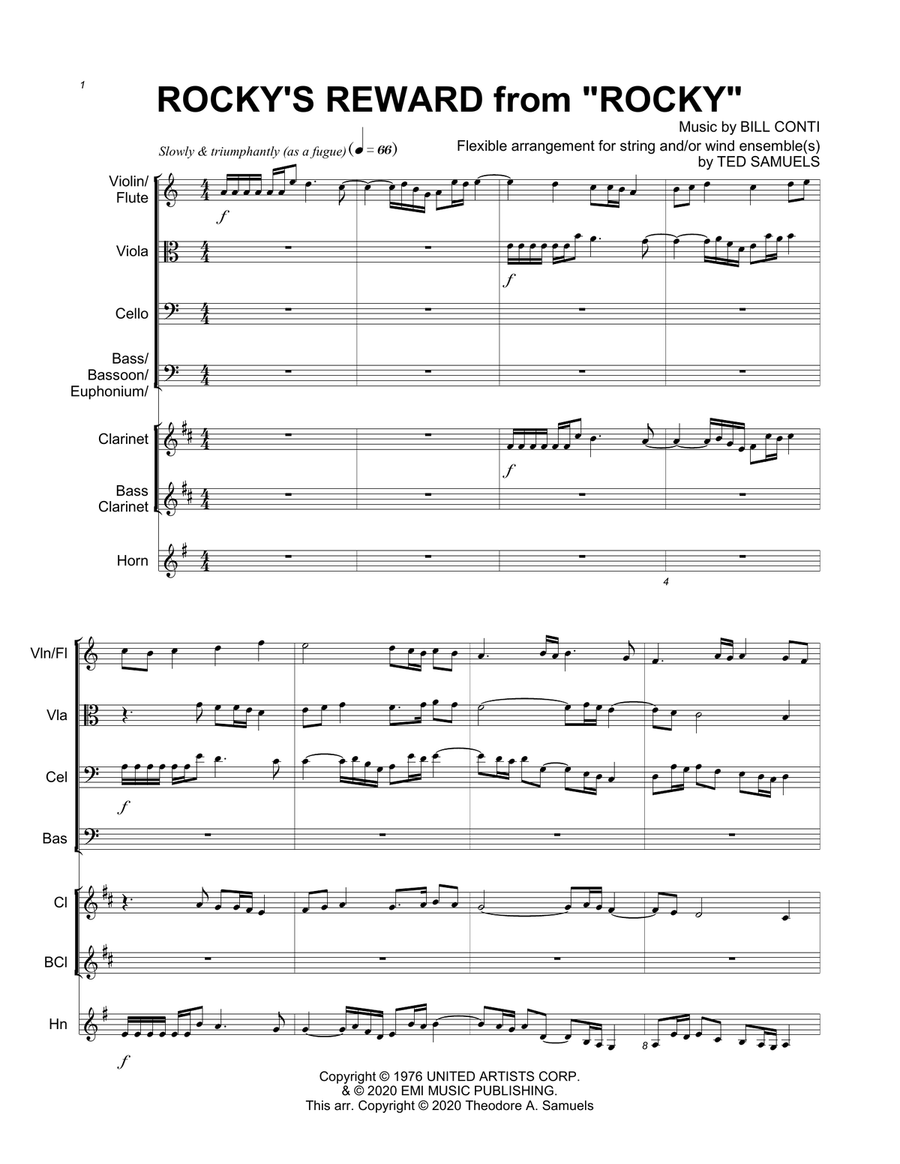 Rocky's Reward Small Ensemble scores gallery preview page 2