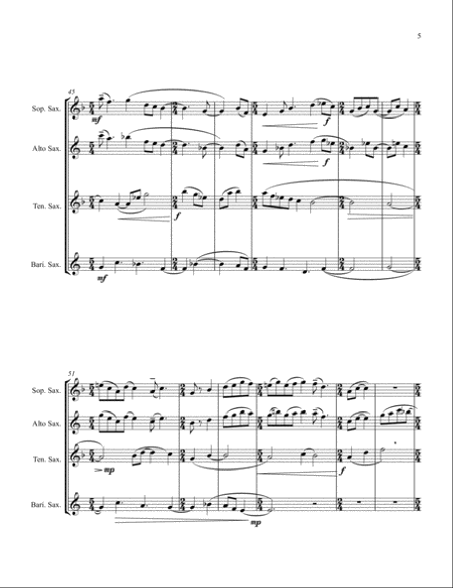 Reflections Woodwind Quintet scores gallery preview page 5