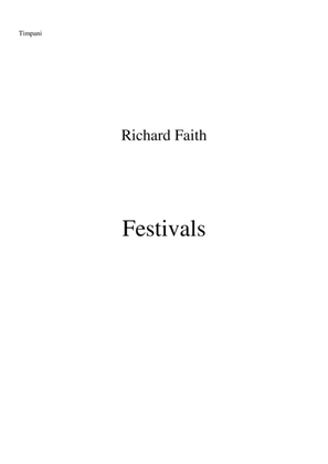 Richard Faith/László Veres: Festivals for concert band: timpani part