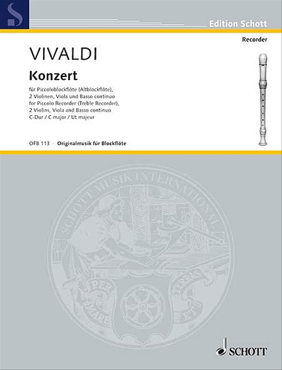 Concerto in C Major, Op. 44, No. 11 (RV 443/PV 79) Recorder scores gallery preview page 1