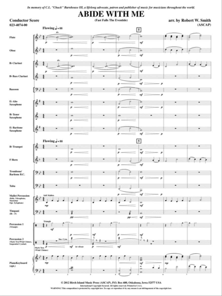 Abide With Me Abide With Me Concert Band scores gallery preview page 2