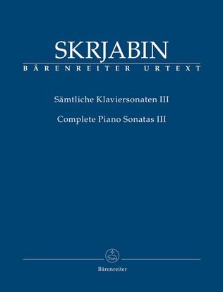 Book cover for Complete Piano Sonatas, Volume III