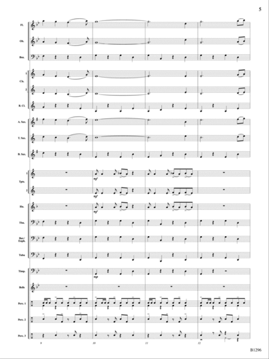 Kamehameha (The Great Warrior): Score Concert Band scores gallery preview page 5