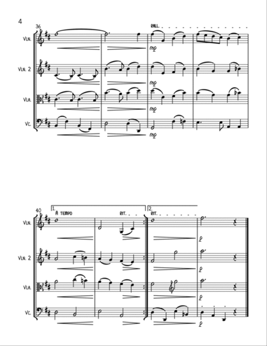 Have Yourself A Merry Little Christmas from MEET ME IN ST. LOUIS String Trio scores gallery preview page 4
