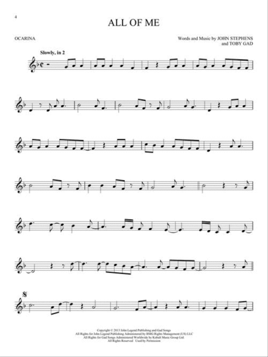First 50 Songs You Should Play On Ocarina ocarina scores gallery preview page 5