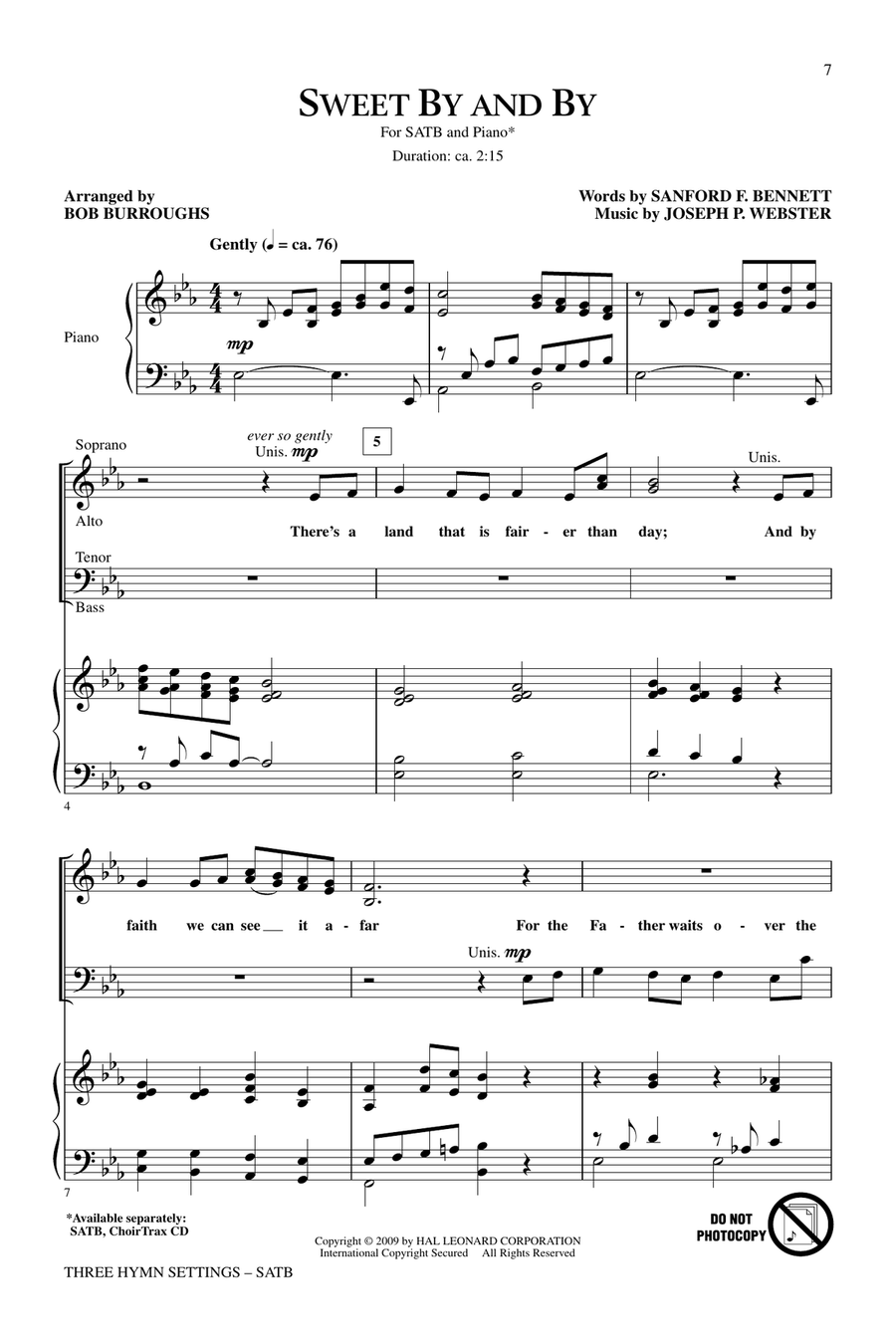 Three Hymn Settings 4-Part scores gallery preview page 6