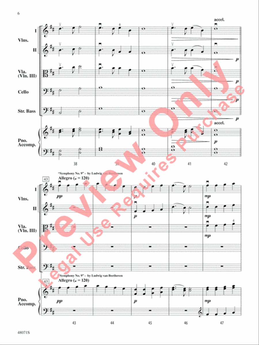 Bottom of the Ninths String Orchestra scores gallery preview page 7