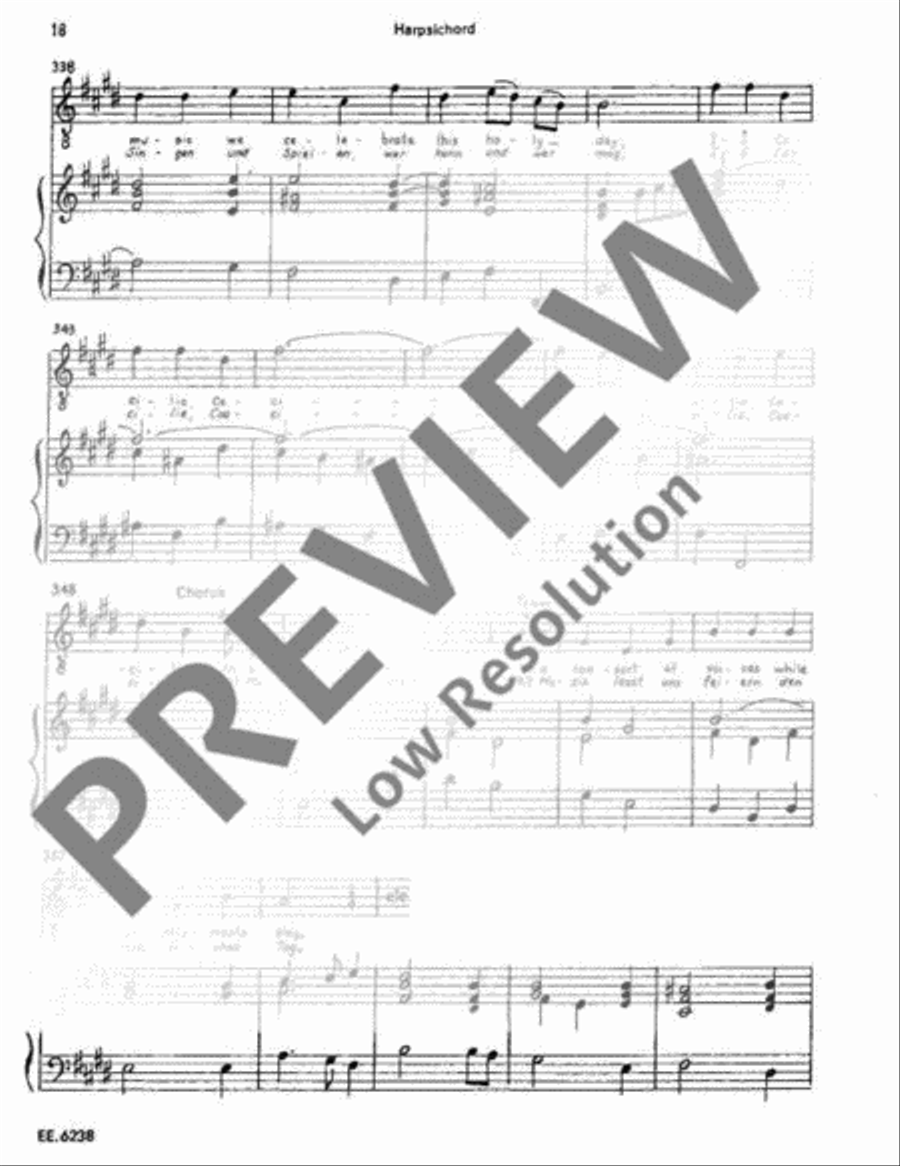 Ode for St Cecilia's Day 1683 Basso Continuo scores gallery preview page 18