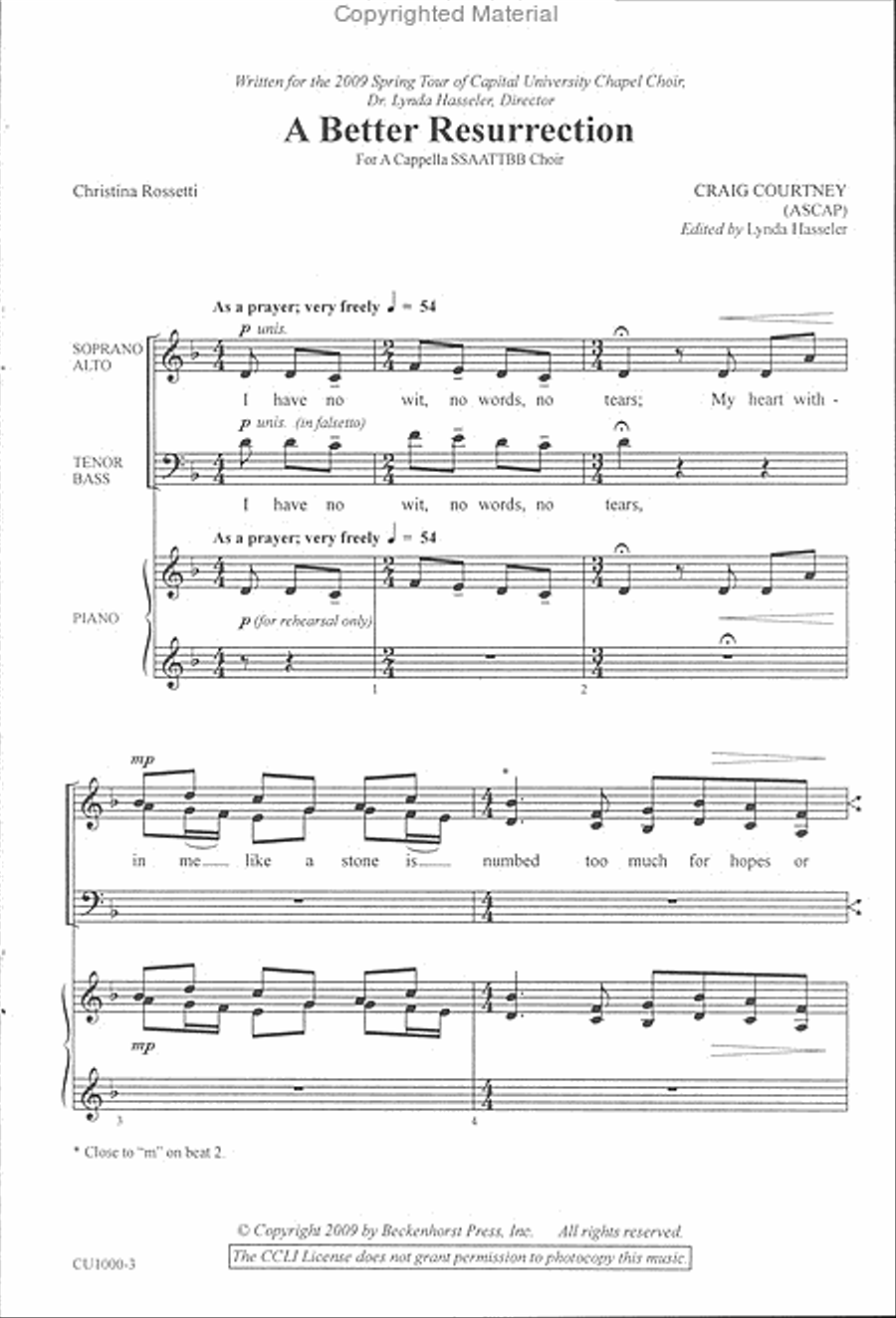 A Better Resurrection 4-Part scores gallery preview page 2
