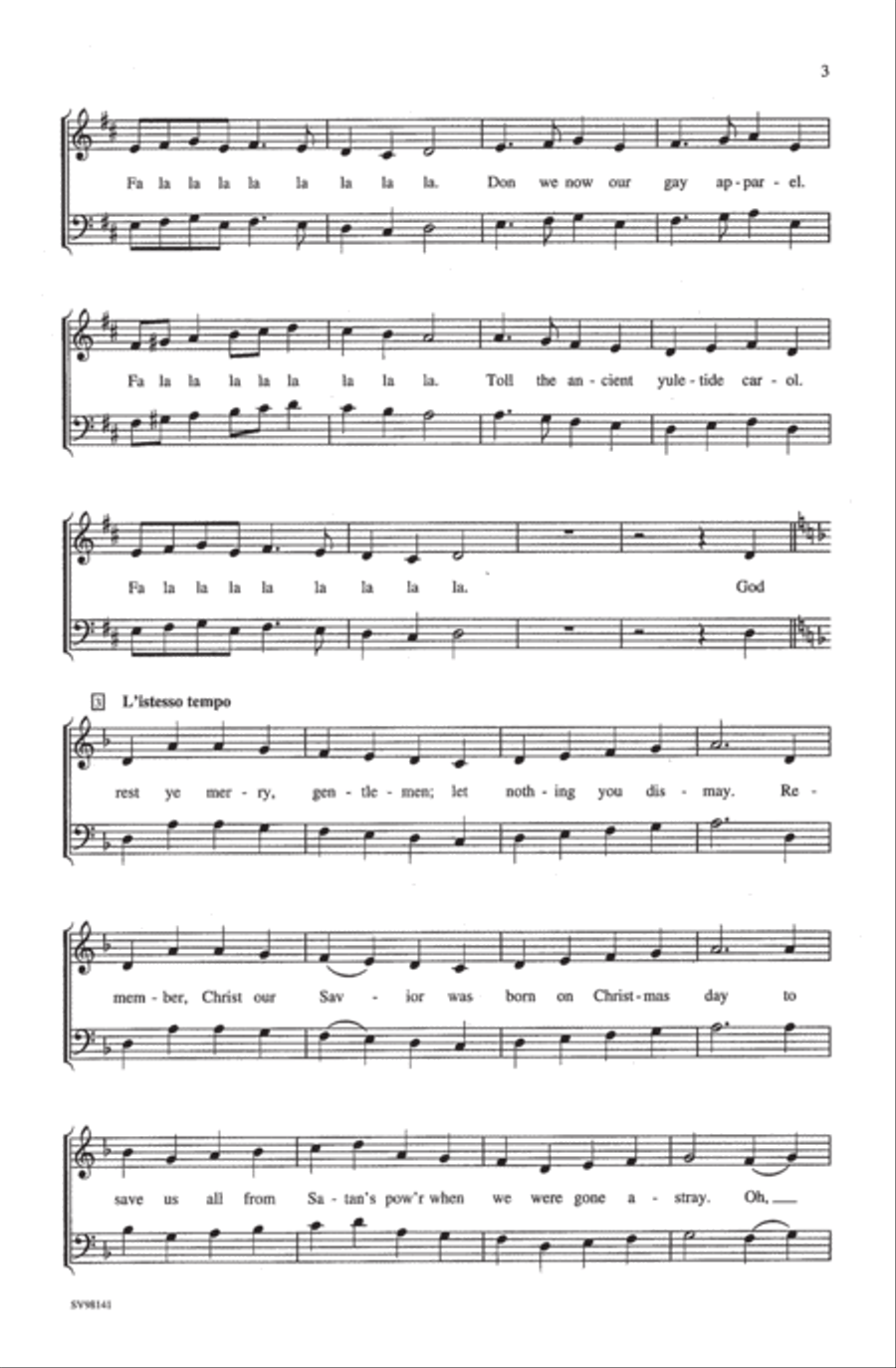 A Christmas Festival A Christmas Festival 4-Part scores gallery preview page 11