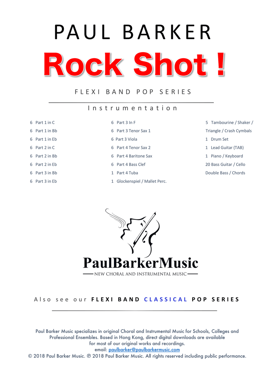 Rock Shot! (Flexible Instrumentation) Concert Band scores gallery preview page 2