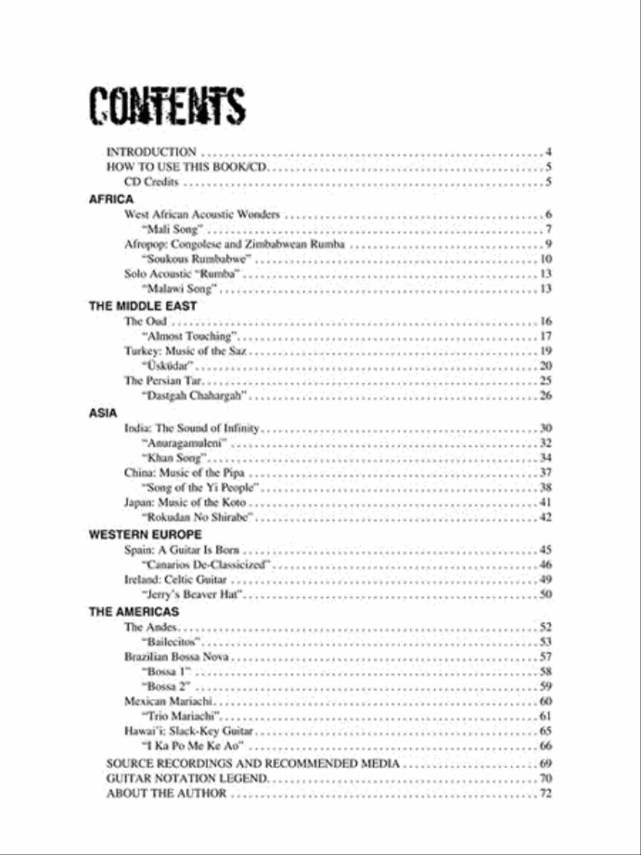 World Guitar World Guitar Guitar Tablature scores gallery preview page 2