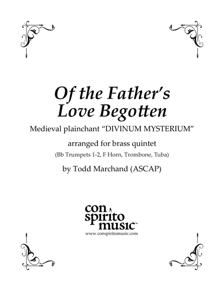 Of the Father's Love Begotten - brass quintet image number null