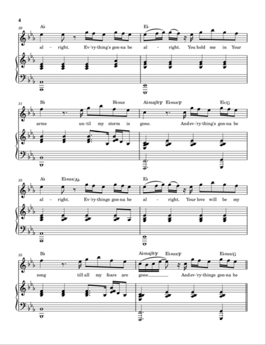 Gonna Be Alright Gonna Be Alright Piano, Vocal, Guitar scores gallery preview page 5