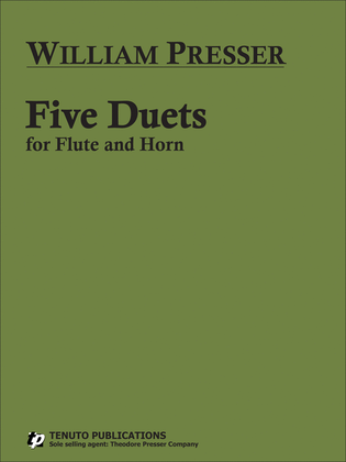 Book cover for Five Duets for Flute and Horn