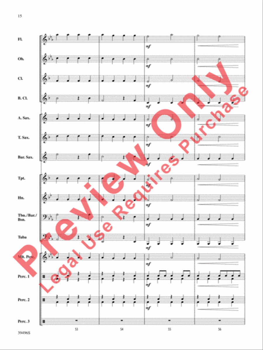 Hear Them Jingle Bells! Concert Band scores gallery preview page 16