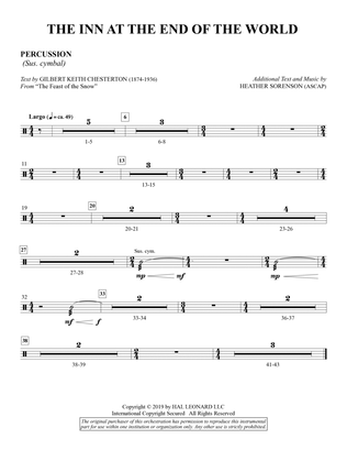 The Inn at the End of the World (arr. Heather Sorenson) - Percussion