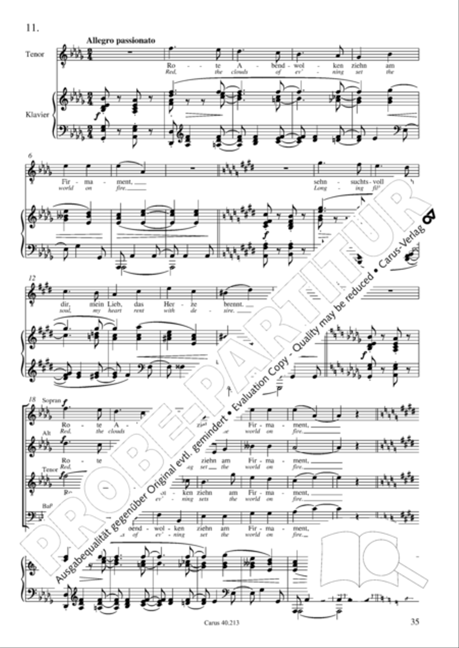 Zigeunerlieder op. 103 Zigeunerlieder op. 103 Choir scores gallery preview page 36