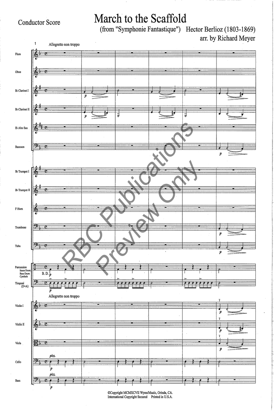 March To The Scaffold Full Orchestra scores gallery preview page 4