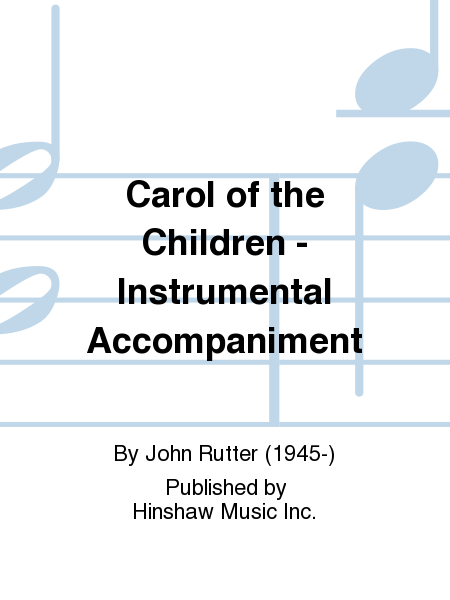 Carol of the Children - Instrumental Accompaniment