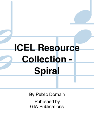 Book cover for ICEL Resource Collection of Hymns and Service Music for the Liturgy - Spiral edition