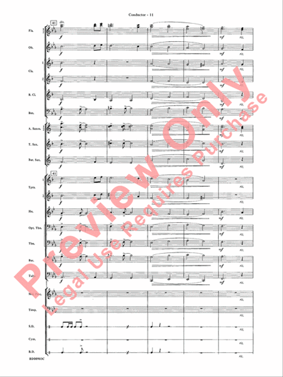 Crestar Overture Crestar Overture Concert Band scores gallery preview page 14
