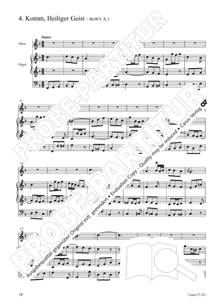 Homilius: 12 Choralbearbeitungen fur Orgel und Melodieinstrument