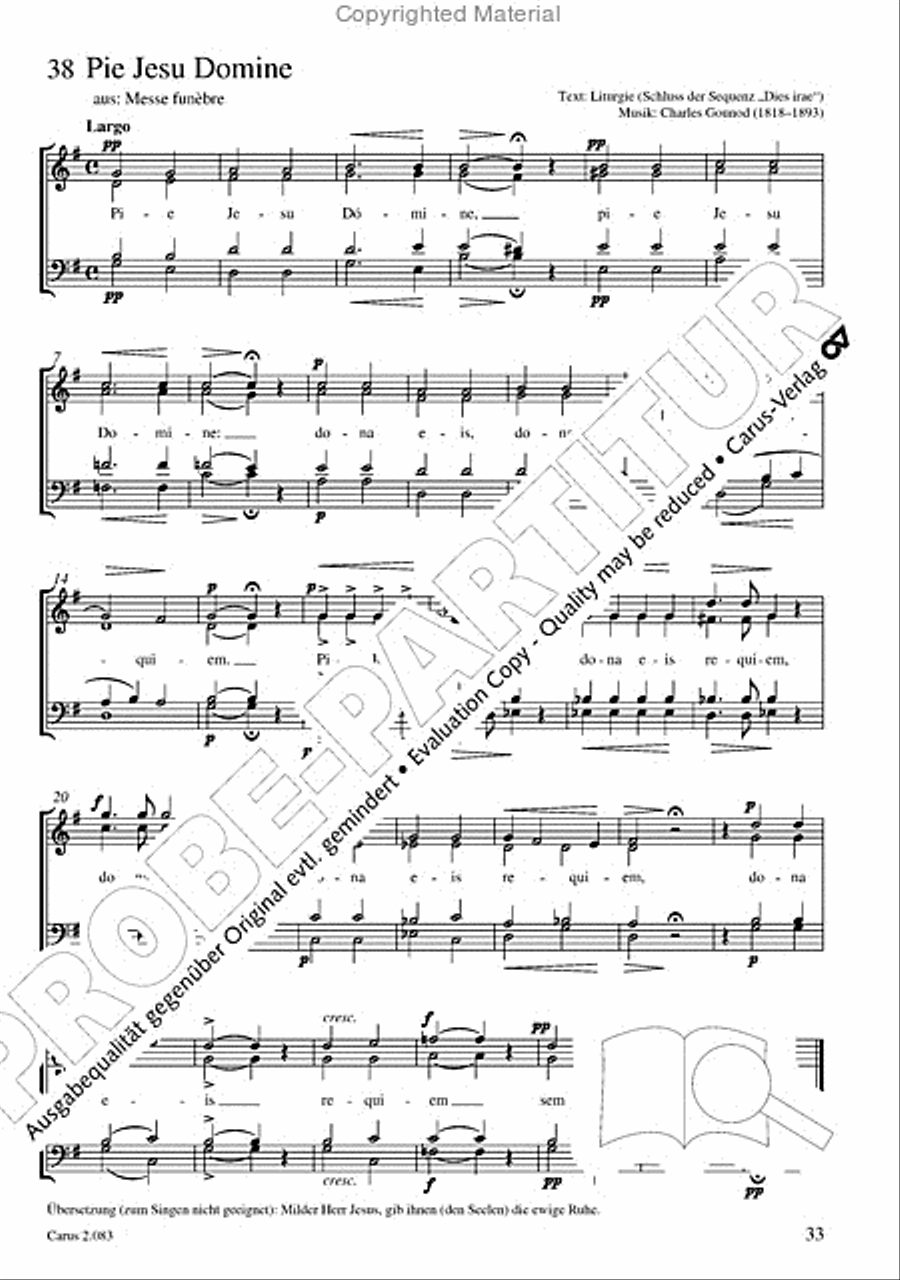Choirbook of Mourning Choir scores gallery preview page 30