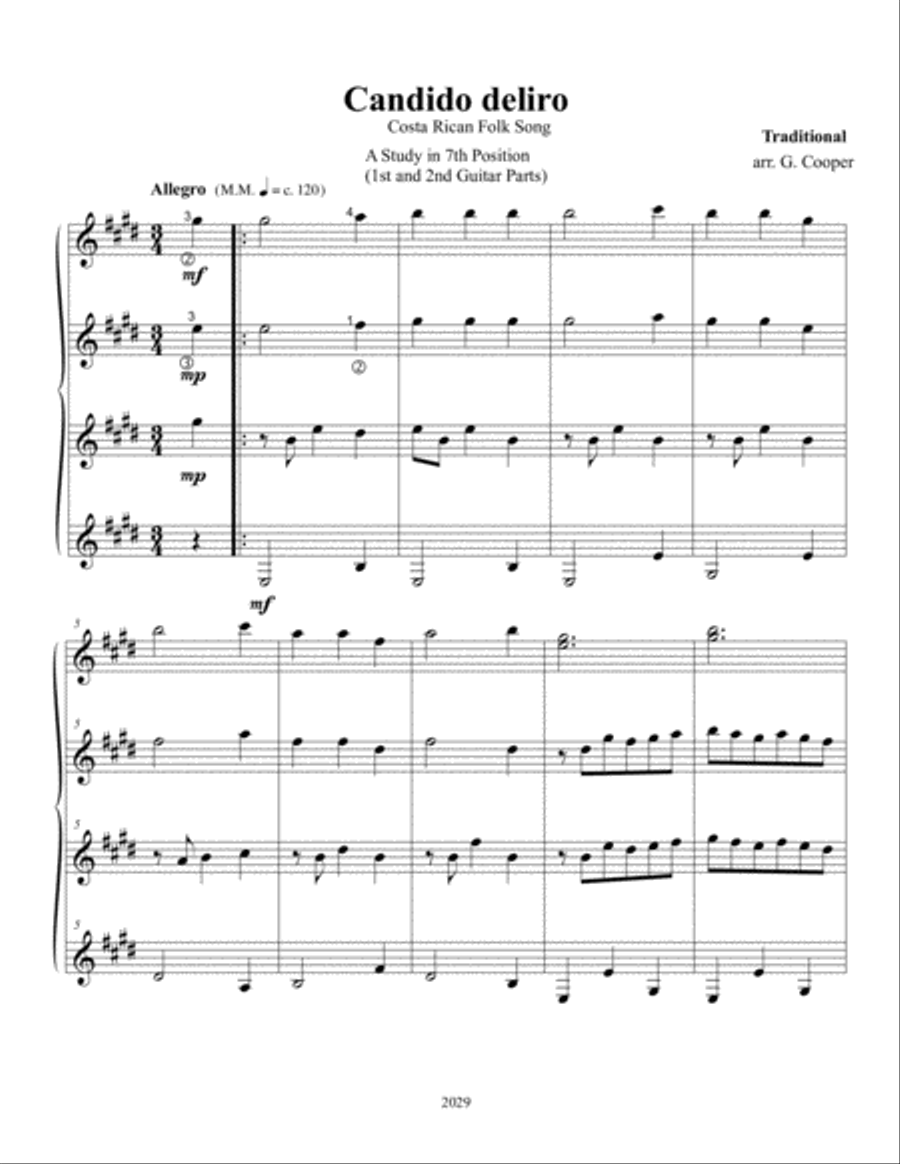 Candido Delro Acoustic Guitar scores gallery preview page 2