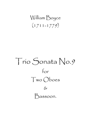 Book cover for Trio Sonata No.9