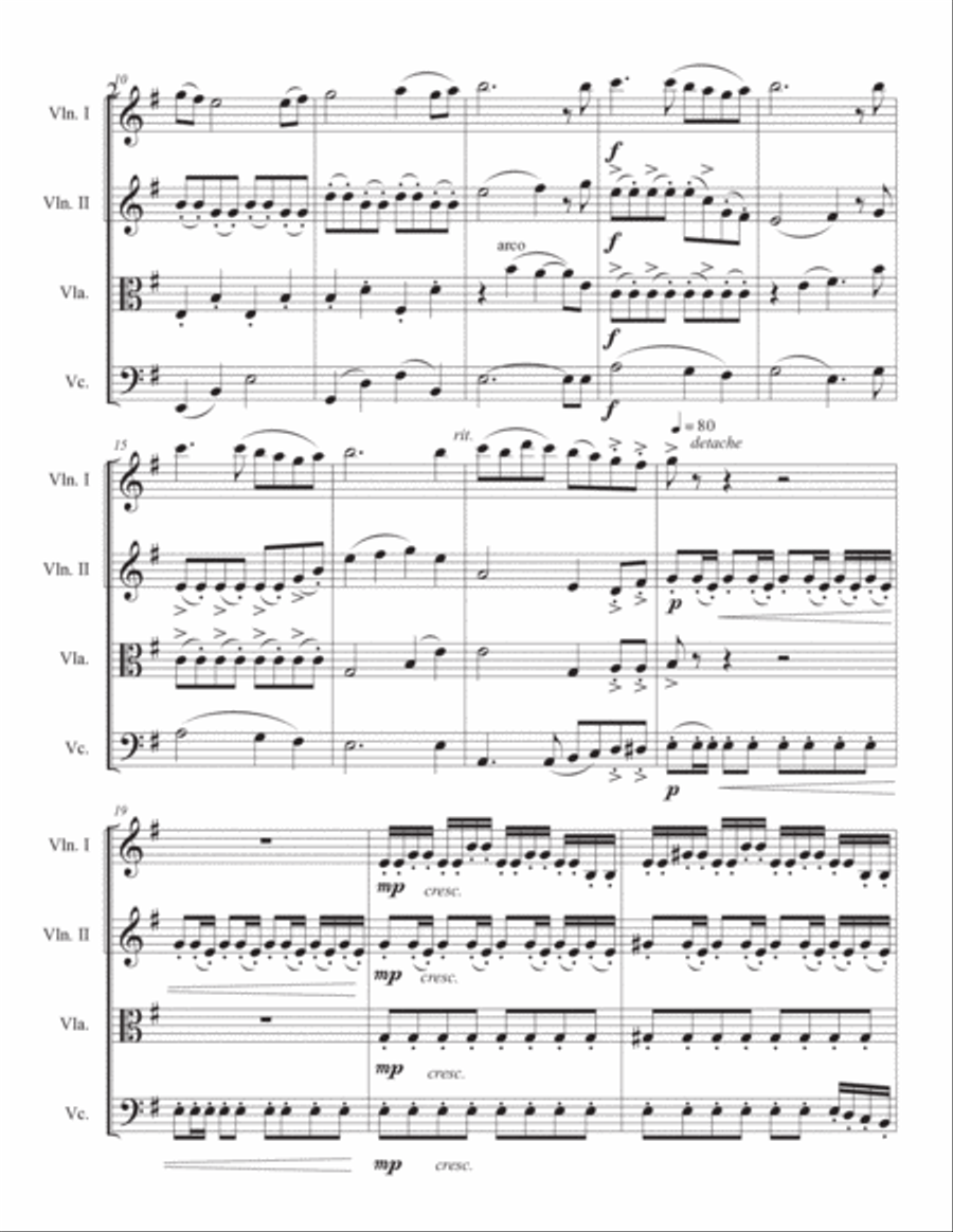 Three Days in Amsterdam String Quartet scores gallery preview page 4