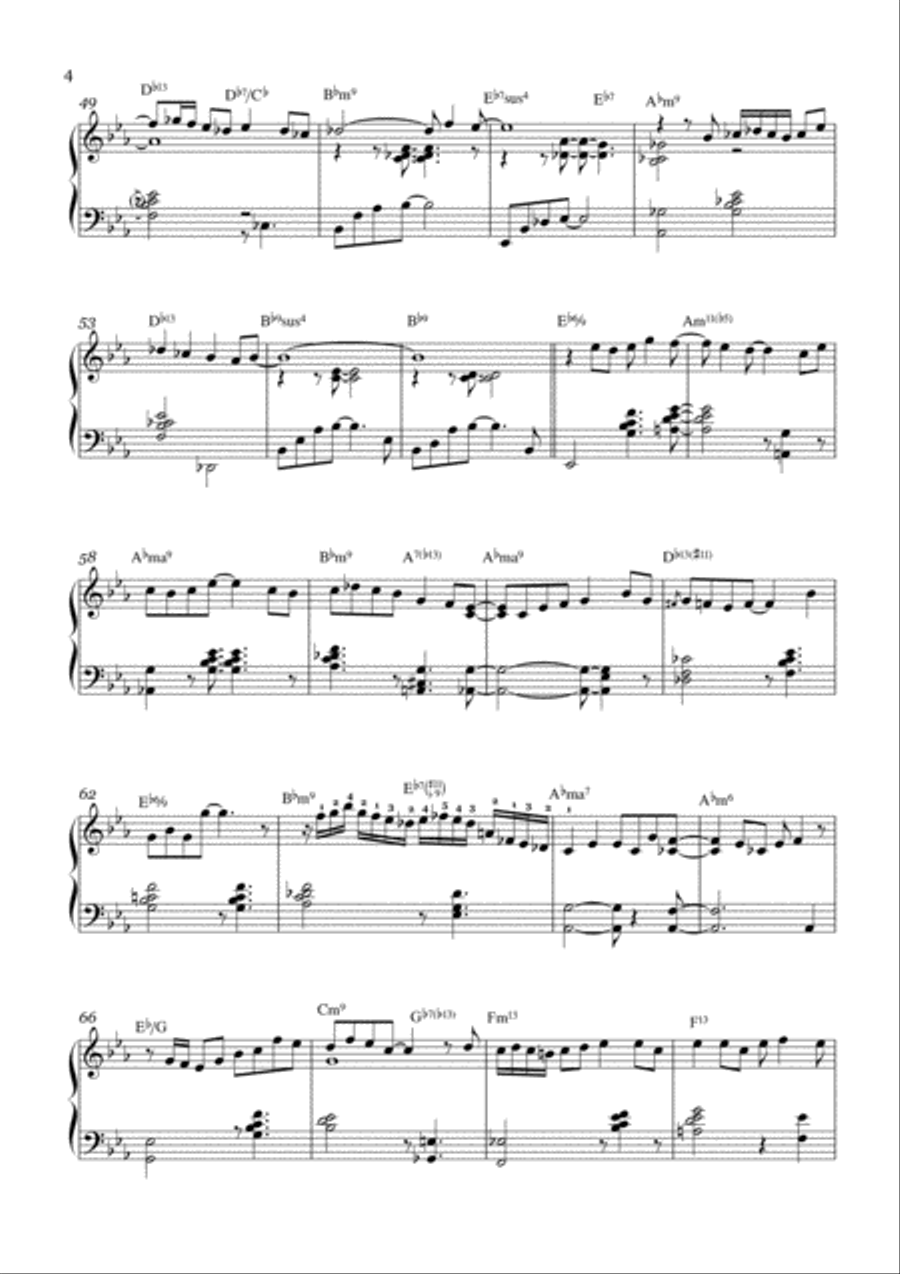 Just The Way You Are Piano Solo scores gallery preview page 4