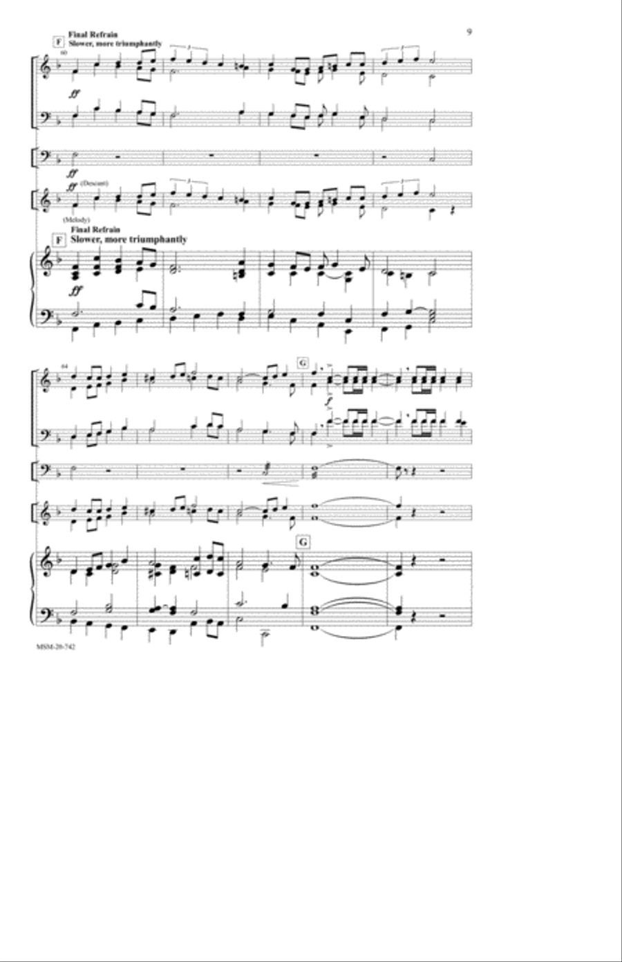 Hail Thee, Festival Day Hail Thee, Festival Day 4-Part scores gallery preview page 5